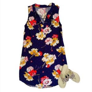 Old Navy sleeveless floral shift dress